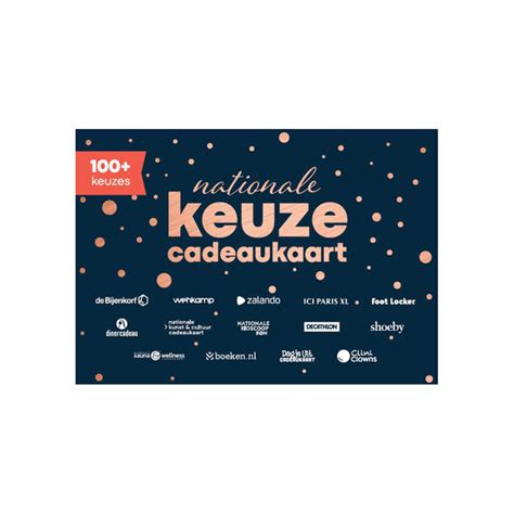 nationale keuze cadeaukaart.